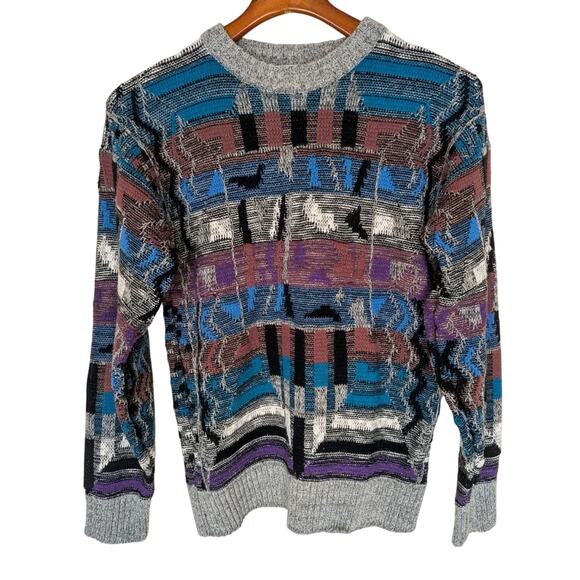Vintage Michael Gerald Ltd Men's Size Small Coogi Style Sweater - Picture 1 of 7
